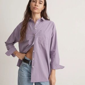 Madewell Signature Oversized Poplin Shirt